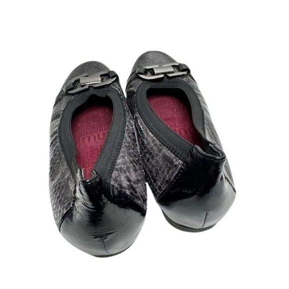 Munro Flats Size 6.5 Ivy II Black Snake Slip On Flexible - Picture 6 of 10
